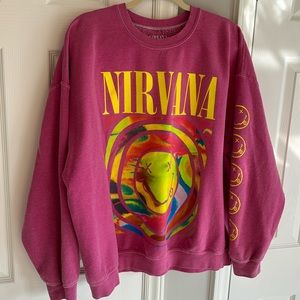 Preppy girl, nirvana, sweatshirt, originally purchased from urban outfitters S/M